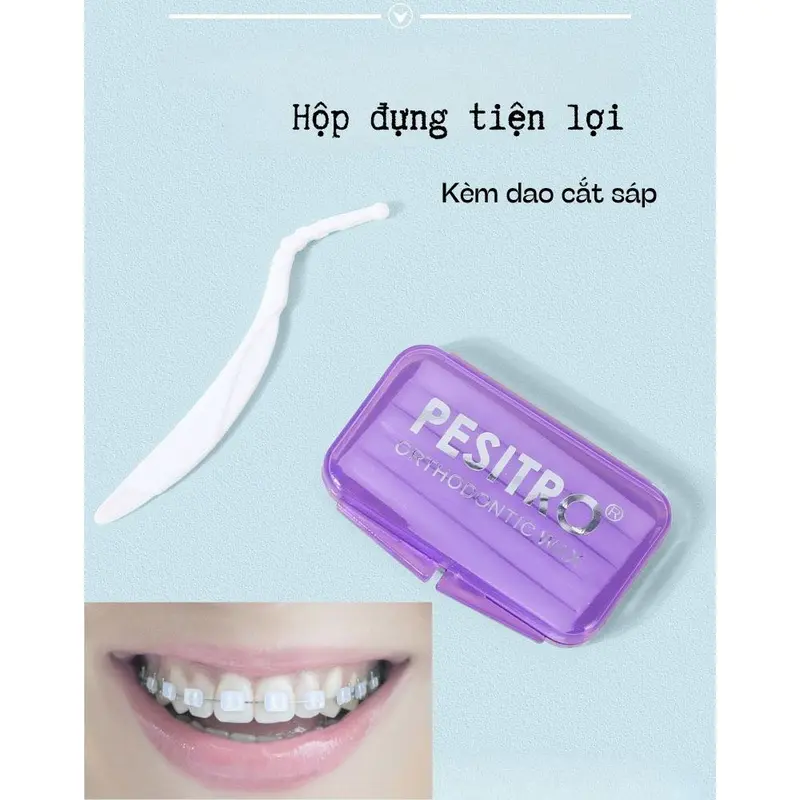 Sáp nha khoa chỉnh nha niềng răng cao cấp PESITRO hương thơm các loại 5