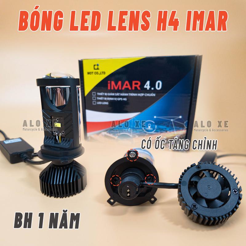 Đèn Pha Led Bi Cầu IMAR (T9 Pro) - Chân H4 Bản 2024 Cho Xe Máy Vision, Lead Halogen, Wave Blade, RSX, Alpha (Sử Dụng Điện Bình) - Xem kỹ mô tả - Phụ kiện, Phụ tùng xemay