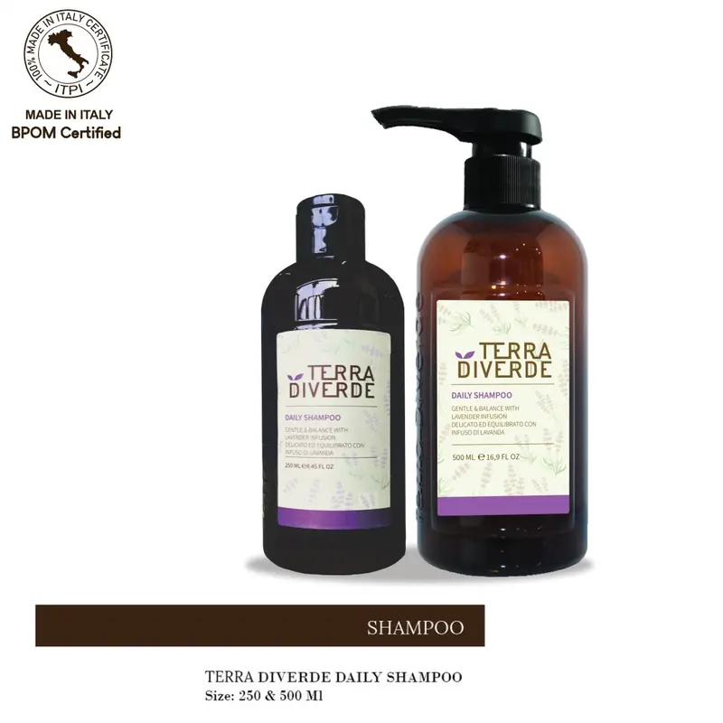 Terra Diverde Daily Shampoo (Shampoo Antibakterial & Anti Rontok) Conditioner Ketombe 2