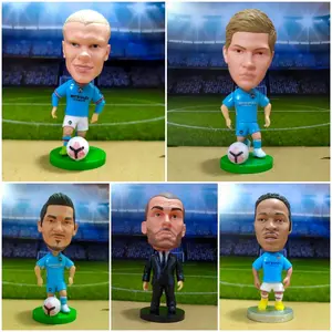 Figure Miniatur Pemain Bola Erling Haaland Julian Alavarez Kevin de Bruyne KDB Ilkay Gundogan Raheem Sterling Phil Foden Pep Guardiola / Action Figure Bola Minifigure Pemain Sepakbola MCI Mencester Siti Kodoto Soccerwe Xv Kids Jakarta