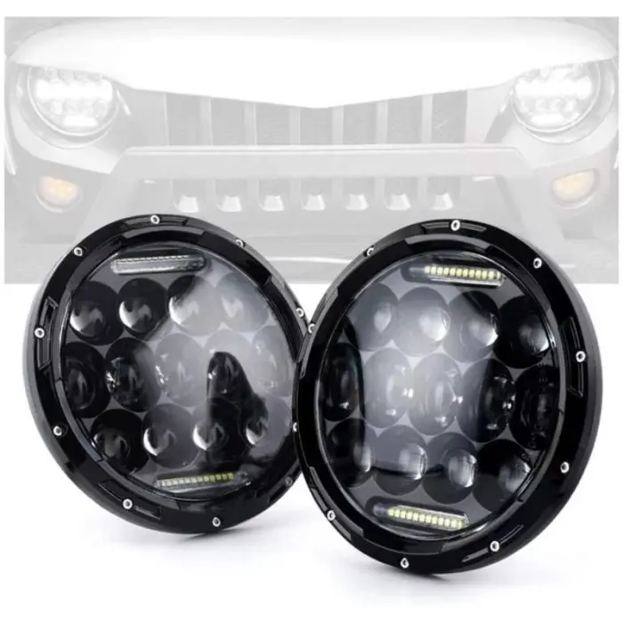 LAMPU LED DAYMAKER 7 INCI BULAT FOR HARLEY BENNELI JIMNY KATANA HARTOP - OTOPARTT
