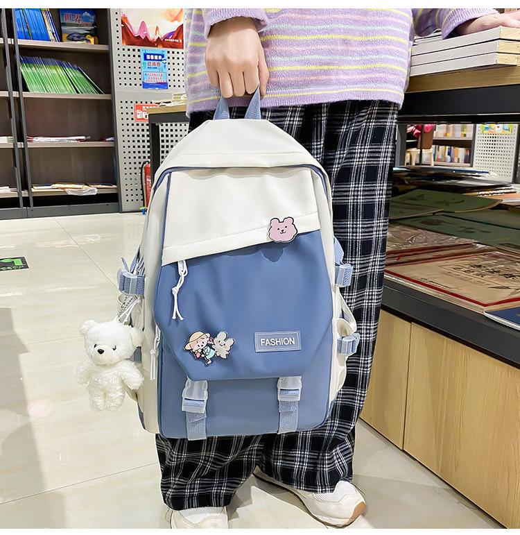 Product Introduction of Ba Lô Unisex, Phong Cách Nhật Bản, Dành Cho Học Sinh, Cặp Sách, Phong Cách Preppy, Túi Đi Chơi Ba Lô Phong Cách Dụng Cụ, Năm 2024 16