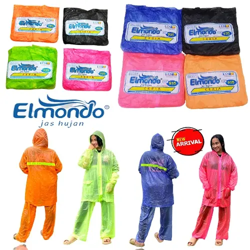 Jas Hujan Stelan Baju Celana [ELMONDO 935 STELAN] merk Elmondo Jas Hujan Stelan Ceria Jas Hujan Stelan Baju dan Celana Elmondo Type 935 Bisa COD