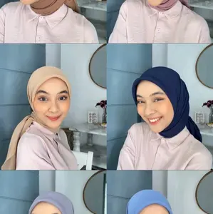 SHEENA SQUARE POTTON - Raw Hijab Kerudung Segi Empat Polycotton