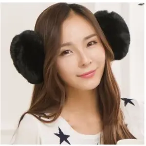 Earmuff Earwarmer - Hitam Pink Abu-abu Penghangat telinga