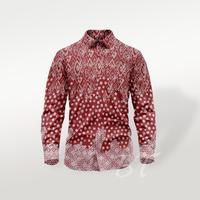 Gambar BATIK TRUSMI Kain Panjang Batik Bahan Katun Cap Mega Mendung Komb Bunga Kirbung - MERAH dari BT Batik Trusmi Official Kab. Cirebon 3 Tokopedia