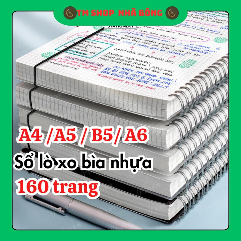 Sổ lò xo basic A6 A5 B5 A4 160 trang kẻ caro kẻ ngang , khôn - TikTok ...