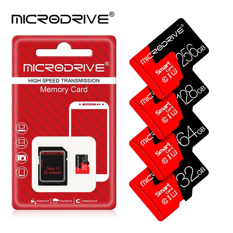 MicroDrive High-Speed Micro SD Card, 1 Count Class 10 TF Flash Card, Memory Card for Mobile Phone PC Speaker, Camera Accessories 0