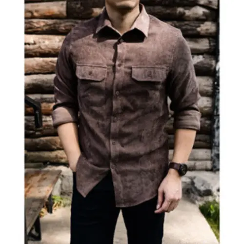 Áo Sơmi Nhung Tăm Unisex Nam Nữ Mềm Mịn Dày Dặn - Shirt