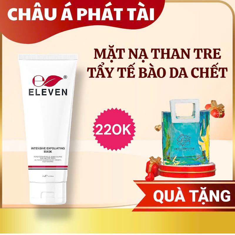 Mặt Nạ Than Tre Tẩy Tế Bào Da Chết ELEVEN 120ml Kèm Quà Tặng