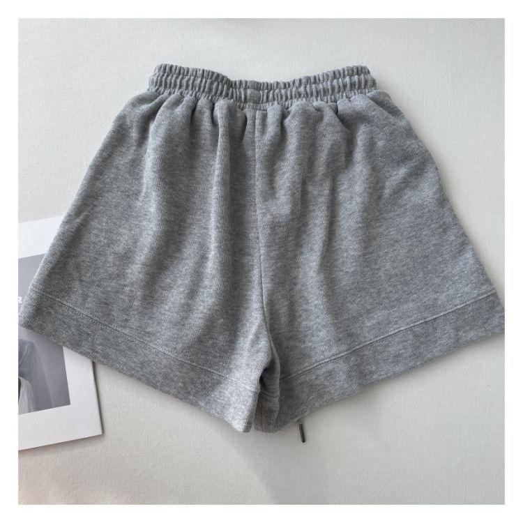 Product Introduction of 2024 High waisted slimming casual sports shorts for women's new Korean loose wide leg drawstring A-line pants 17