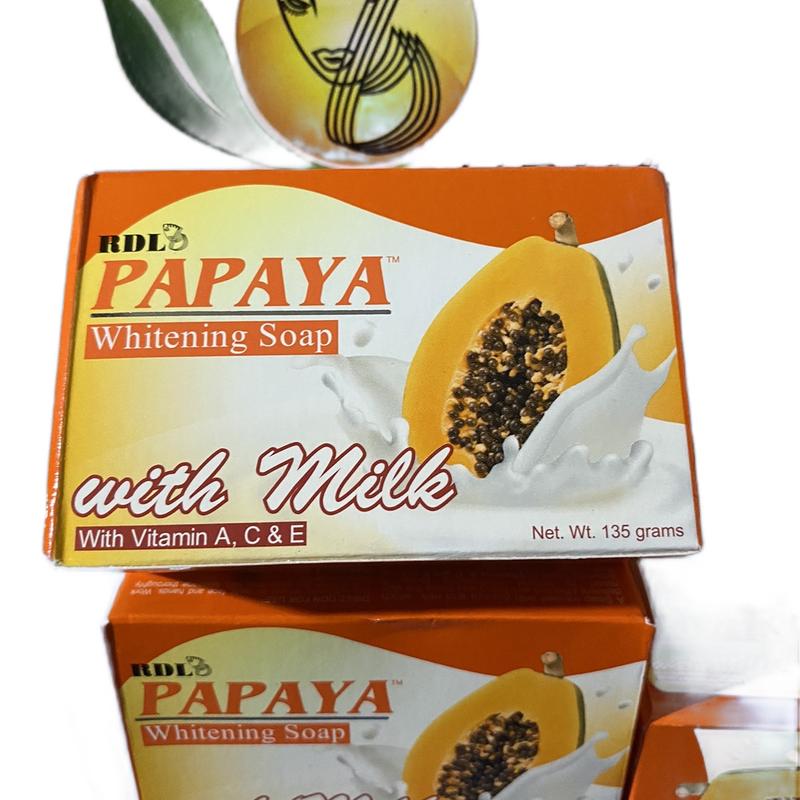 RDL PAPAYA WHITENING SOAP WITH MILK , VITAMIN A, C & E 135g - TikTok ...