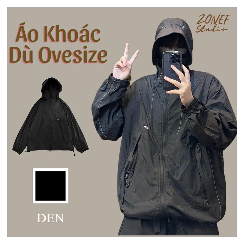 Áo Khoác Dù Nam Nữ Oversize Có Lỗ Thoáng Khí Đa Dụng ( Chống nước, Cản gió, Ch nắng)- Áo Khoác Gió Phong Cách Thể Thao Đa dụng Tập Gym Top Sport