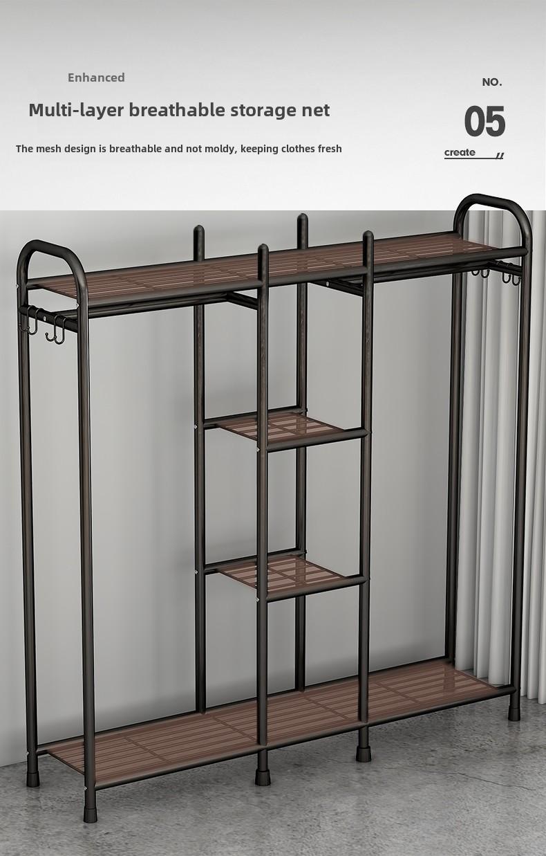 Product Introduction of Wardrobe Home Bedroom Clothes Rack Open Simple Wardrobe Rental Room Modern Simple Large Capacity 10