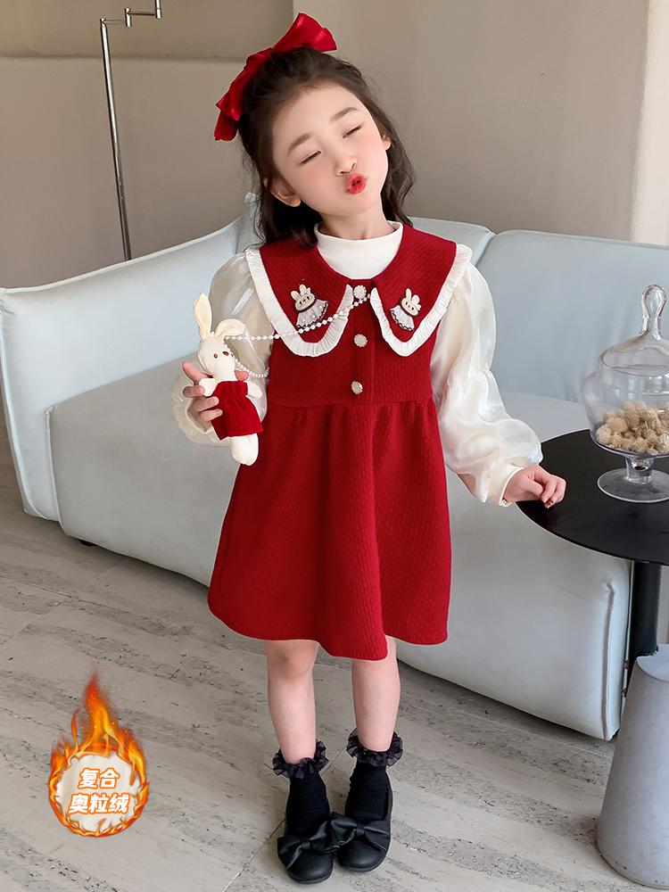 Product Introduction of Bộ váy Giáng sinh cho bé gái, thích hợp cho mùa thu và mùa đông 15