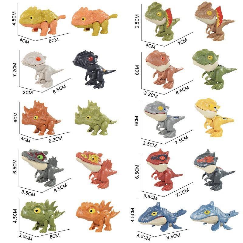 Đồ chơi Combo 10 khủng long khác mẫu nhau cắn tay Mô Hình Toy Hot