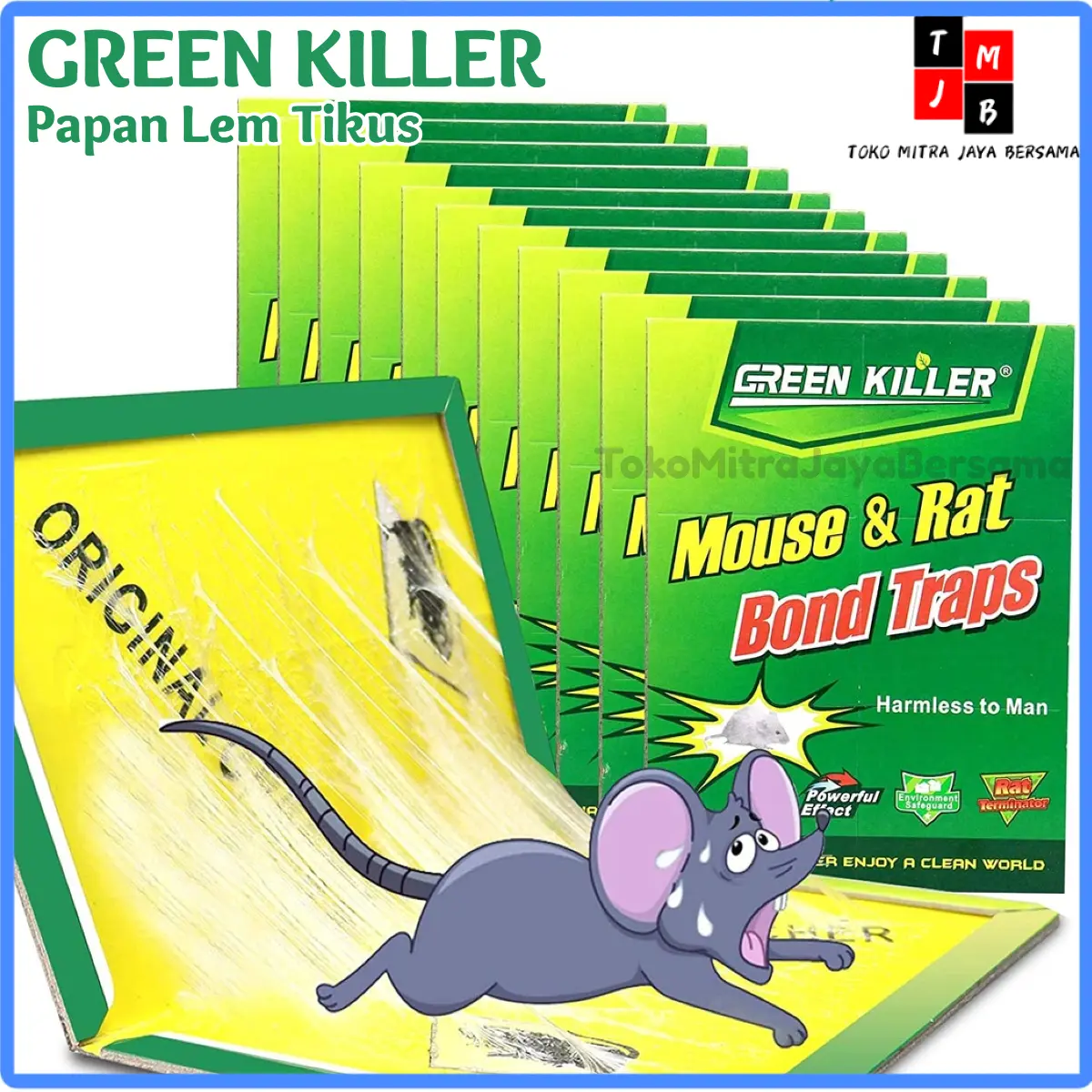 Lem Tikus Papan Jebakan Trap Buku Perangkap Import Glue Board Mouse Jumbo Besar Kuat