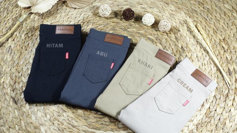 Product Introduction of Celana panjang wanita celana kantor/celana slim fit Motif hitam Semi jeans Skinny Stretch 1