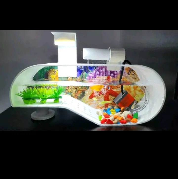 aquarium mini fullset pompa filter-akuarium baby kura-kura 2