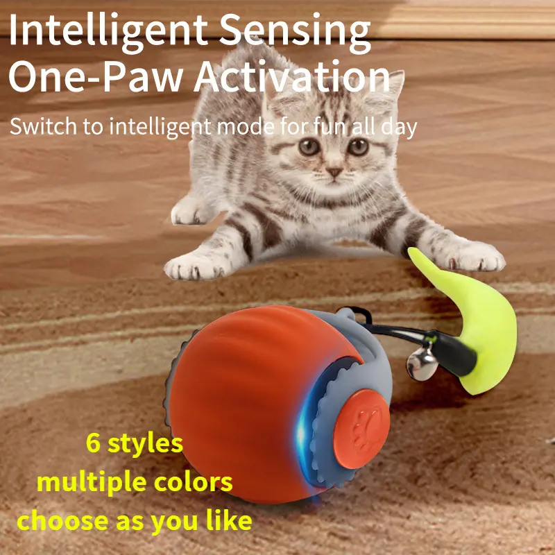 [Free Shipping]6 Styles of Electric Pet Toys, Smart Cat Toys, Automatic Rolling Ball, Fake Tail, Rechargeable, Interactive, Suitable for Training Dogs and Cats, Imitating Mouse Tail, Battery Capacity: 150MAh, LE-MY