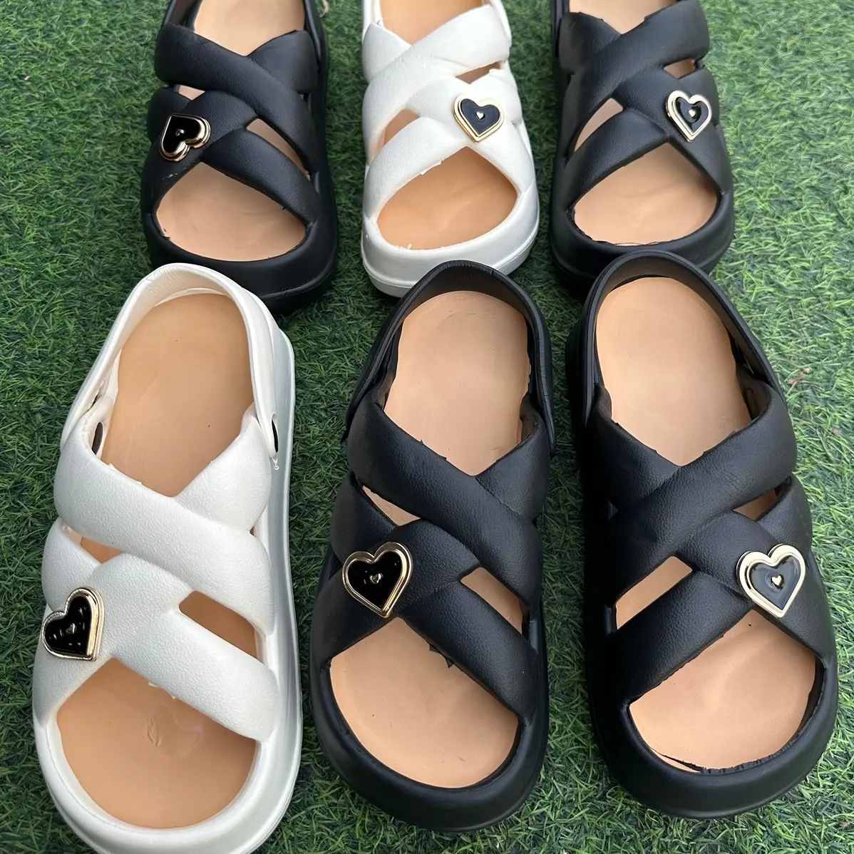 ￼Dép Sandal HÌNH CÚN Gắn Sticker EVA Siêu Bền Nâng Chiều Cao Quai Hậu SC6
