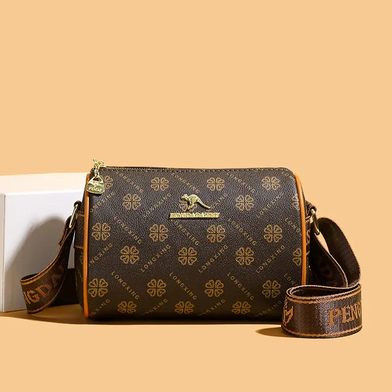 Ladies Fashion Printed Shoulder Bag Large Capacity Wide Shoulder Strap Messenger Bag Girls Casual Pillow Bag
