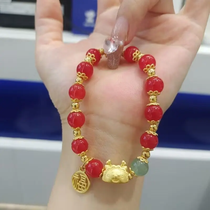 COD Gelang Keberuntungan Motif Naga Bracelet Dragon  Pria & Wanita GLG06 2