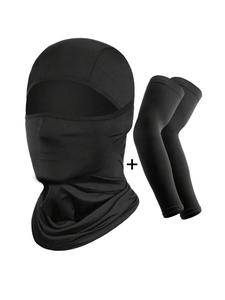 Set de Motoquilla con Pasamontañas y Mangas de Brazo, Protección Solar Transpirable para Cara y Brazo, Accesorios de Moda para Hombres y Mujeres