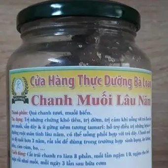 Chanh muối lâu năm lọ 350g Thực Dưỡng Bà Loan 0