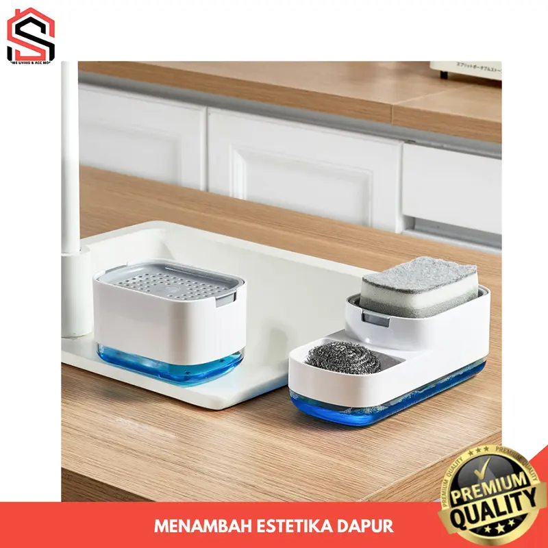 Tempat Sabun Cuci Piring Aesthetic Otomatis Pumpable Dispenser Soap Praktis Efisien 2