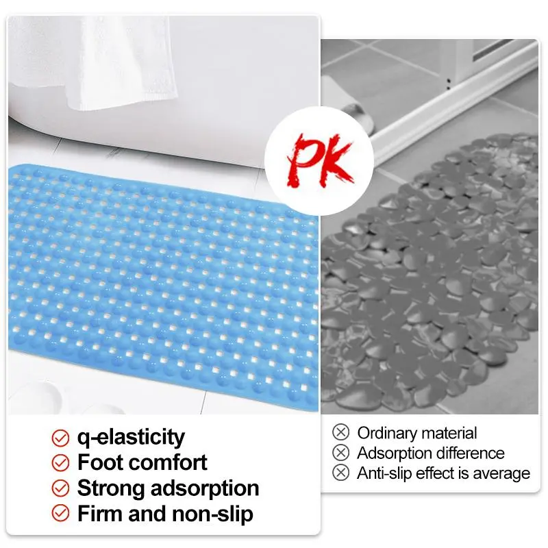 Bathroom Non-slip Bath Mat, Household Shower Toilet Mat, Home Goods Washroom Bath Mat for Bathroom Floor 6