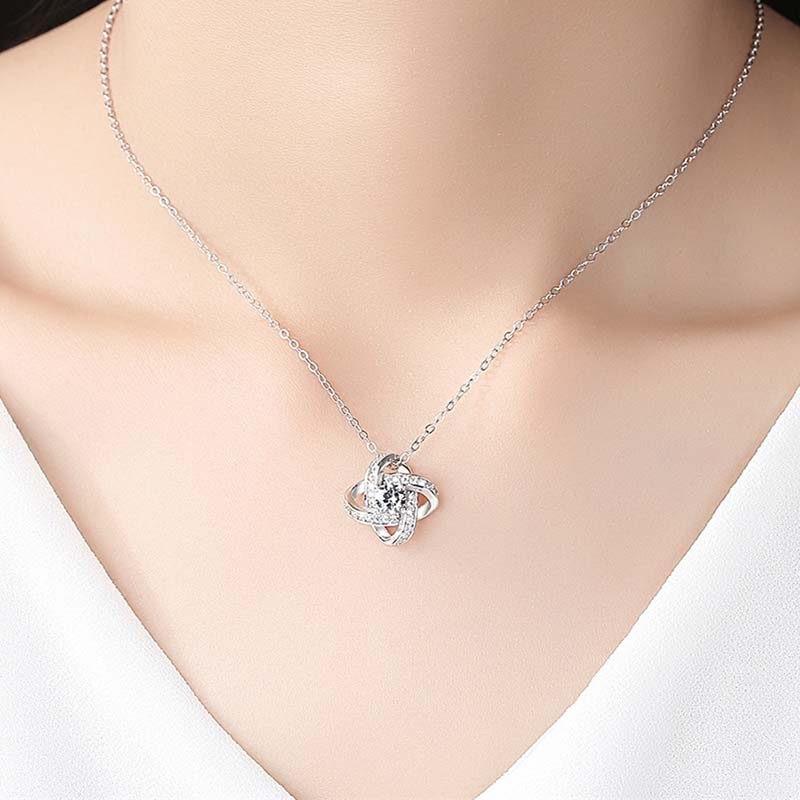 VB130 Mặt kèm dây vũ trụ đính Viên chủ Moissanite 6.0mm , xi vàng trắng 4 lớp 3