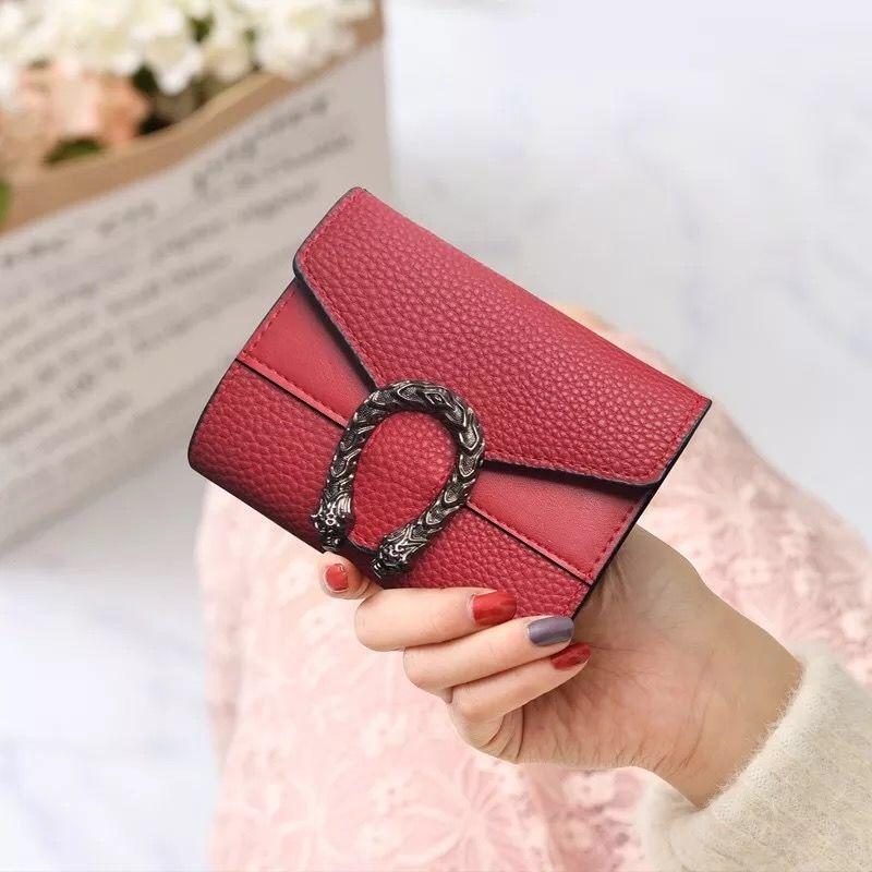 Product Introduction of Ví ngắn phong cách Hàn Quốc, dành cho phụ nữ, có thể gập lại, ví đựng tiền Xu, thiết kế đơn giản và dễ thương, kích thước nhỏ, nhiều khe cắm thẻ, thích hợp cho sinh viên nữ, 1777 Đánh giá tích cực 18