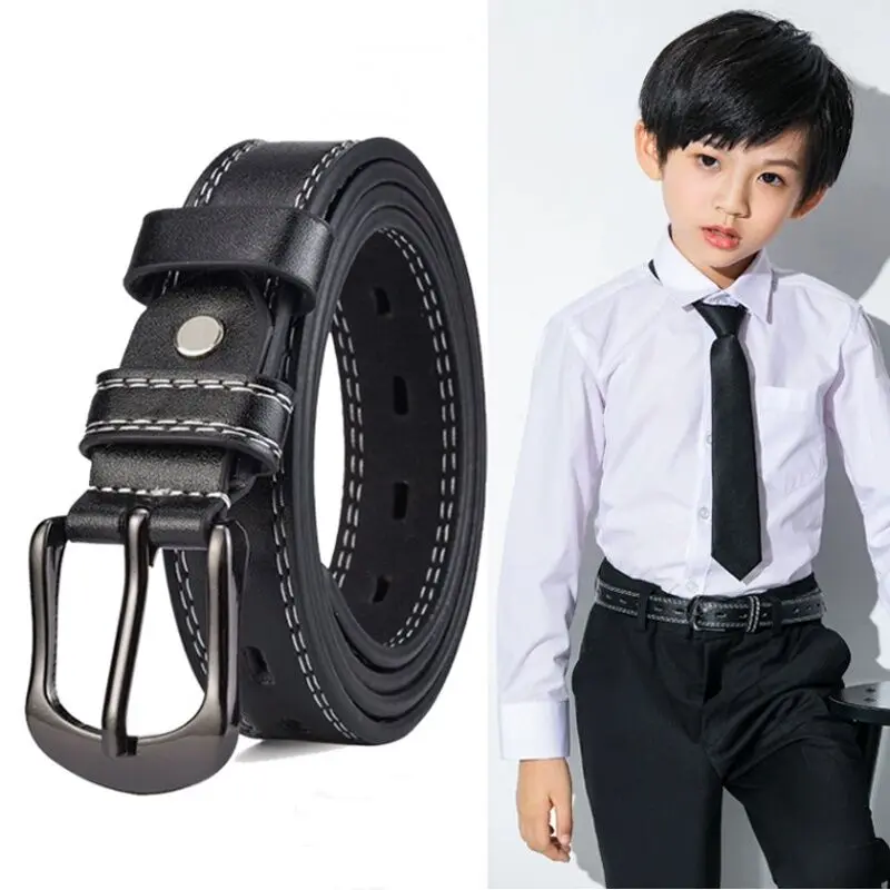Thắt lưng học sinh, dành cho trẻ em và trẻ em, làm bằng da, thích hợp cho bé trai tiểu học, Tali Pinggang Sekolah