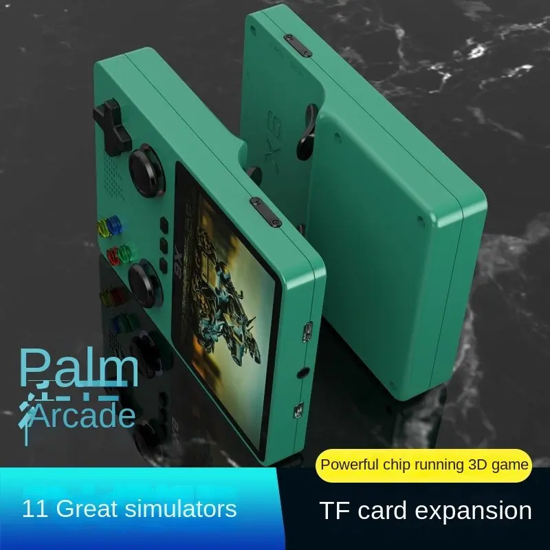 Retro Style Handheld Game Console with Dual Joysticks, Large Screen, and GBA Emulator, 10,000+ Games