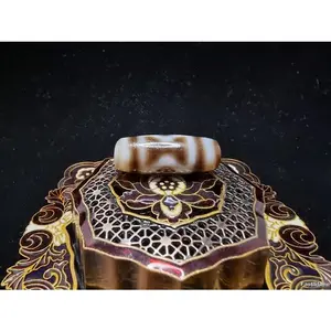 Batu Akik Dzi Diamond QiLin Kirin Protection Bless Tibet Tua31mm E1039