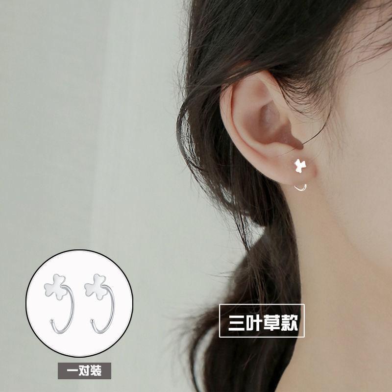 Product Introduction of 925 Silver Stud Earrings Women's New Fashion Ear Hook Ear Ring Graceful and Petite Design Earrings 5