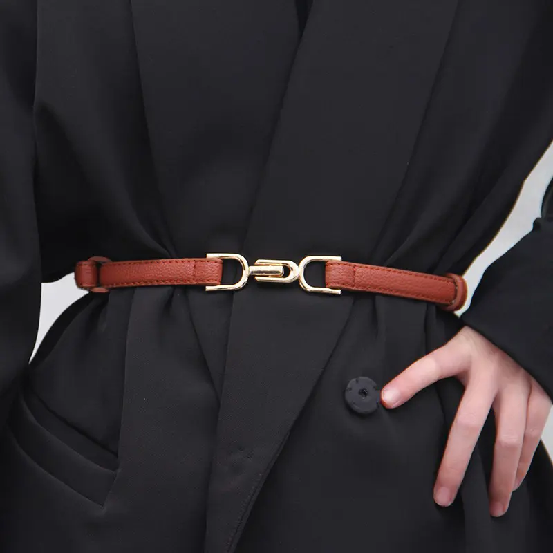 [Zyy]Women Belt PU Leather  Belts For Ladies Metal Buckle Waist Strap Leisure Dress Coat Waistband