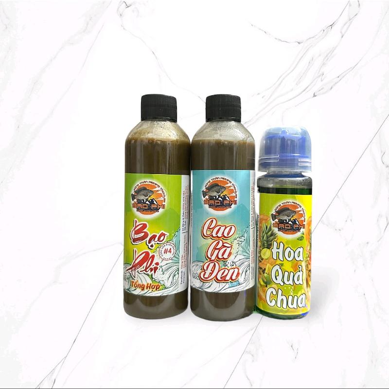 Combo mùi câu cá Rô Phi 3 chai 250ml Fishing Bắt Cá Đi Câu Fish Mồi ( tiết kiệm 30% )