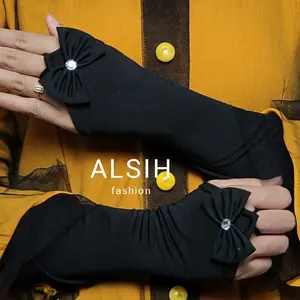 handsok cincin ring manset tangan pita tengah Handsock Muslim