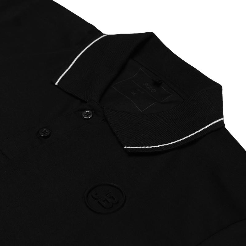JB Polo Shirt Black Stripe 7