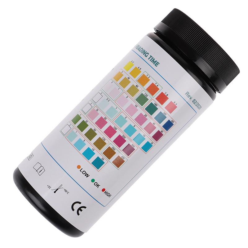 Product Introduction of 50pcs 7 in1 Aquarium Fish Tank Water Tropical PH Test Strips Kit Nitrite Nitrate 27