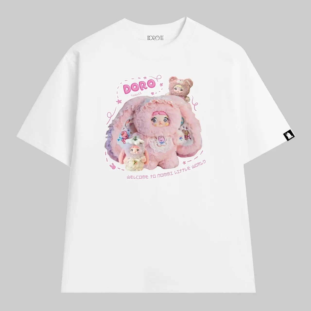 DORO - Áo thun Nommi 400% Oversize Unisex Cổ Tròn Cotton 100% mẫu độc quyền