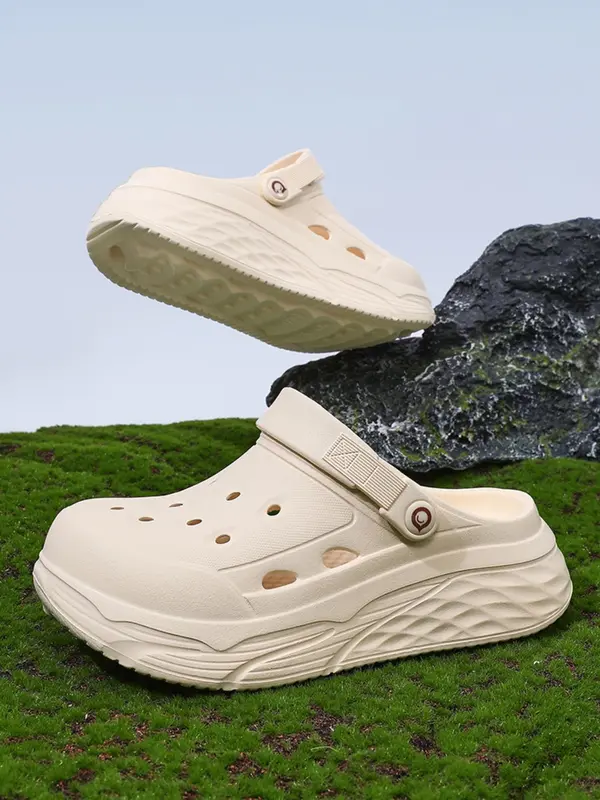Women's Casual Comfortable Hole Shoes, Indoor and Outdoor Anti-slip Slippers for Relaxation, Lightweight Breathable Shoes for Daily Wear, Girl 0