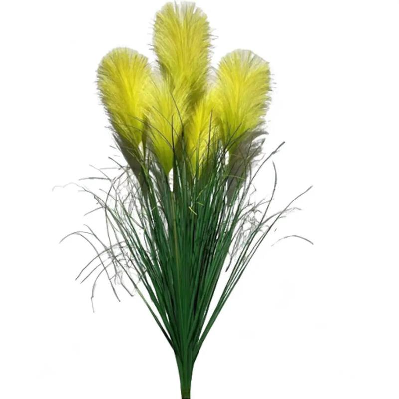 Cây Hoa Cỏ Lau, Cây 5 nhánh Hoa  cao 90cm, Trang Trí Nhà Cửa, Studio, Quán Cafe, Decor phòng khách