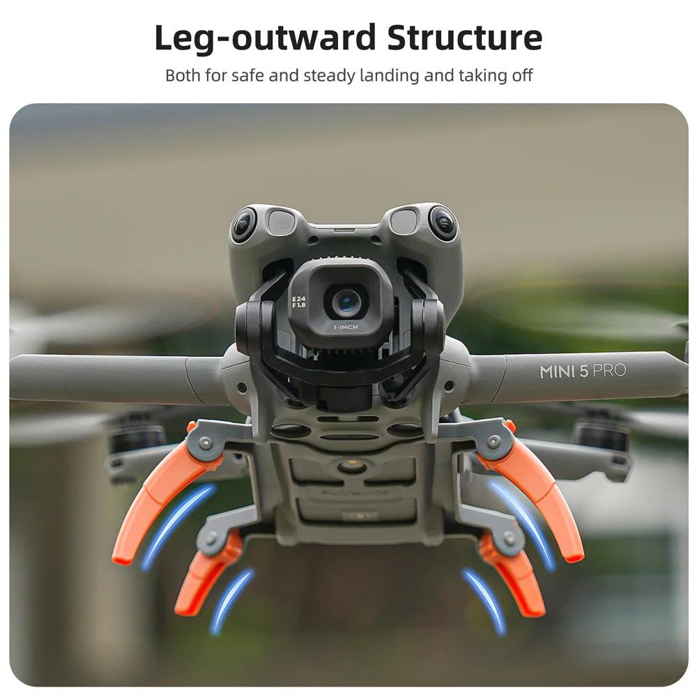 Sunnylife Foldable Landing Gear For DJI Mini 5 Pro, Leg Lens Heighten ...