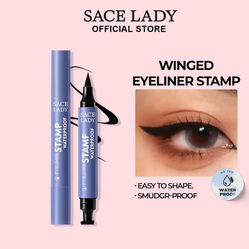  Bút kẻ mắt SACE LADY hỗ trợ Không Thấm Nước hỗ trợ Chống Nhòe Con Dấu Hai Đầu 3g Cosmetic Mỹ Phẩm kẻ mắt  puco 
