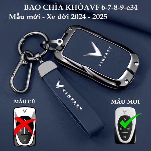  Ốp chìa khóa VF6 VF7 VF8 VF9 mẫu mới 2024 Bọc chìa khóa Vf7 Bao da chìa khó Vinfast cao cấp Móc Khóa 