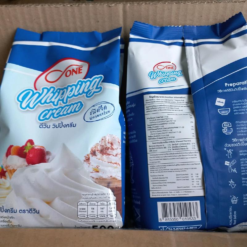 Bột Whipping Cream Thailand Không đường gói 500gr tiện lợi Làm bánh, pha chế trà sữa, cà phê, nấu món...