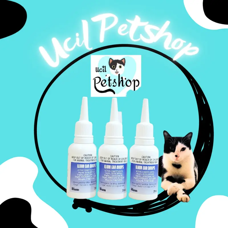 Illium Ear Drops ilium Obat Tetes Kutu Telinga Earmites Kucing Anjing 20ml 1